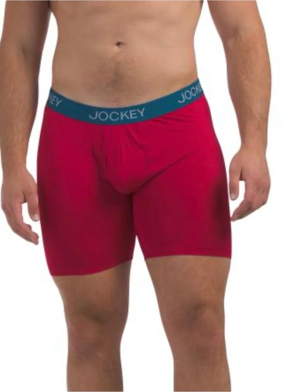 NWT JOCKEY 3pk active microfiber long-leg boxer briefs